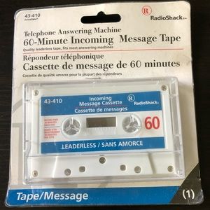 Vintage RadioShack 60-minute Incoming Answering Machine Tape (43-410)